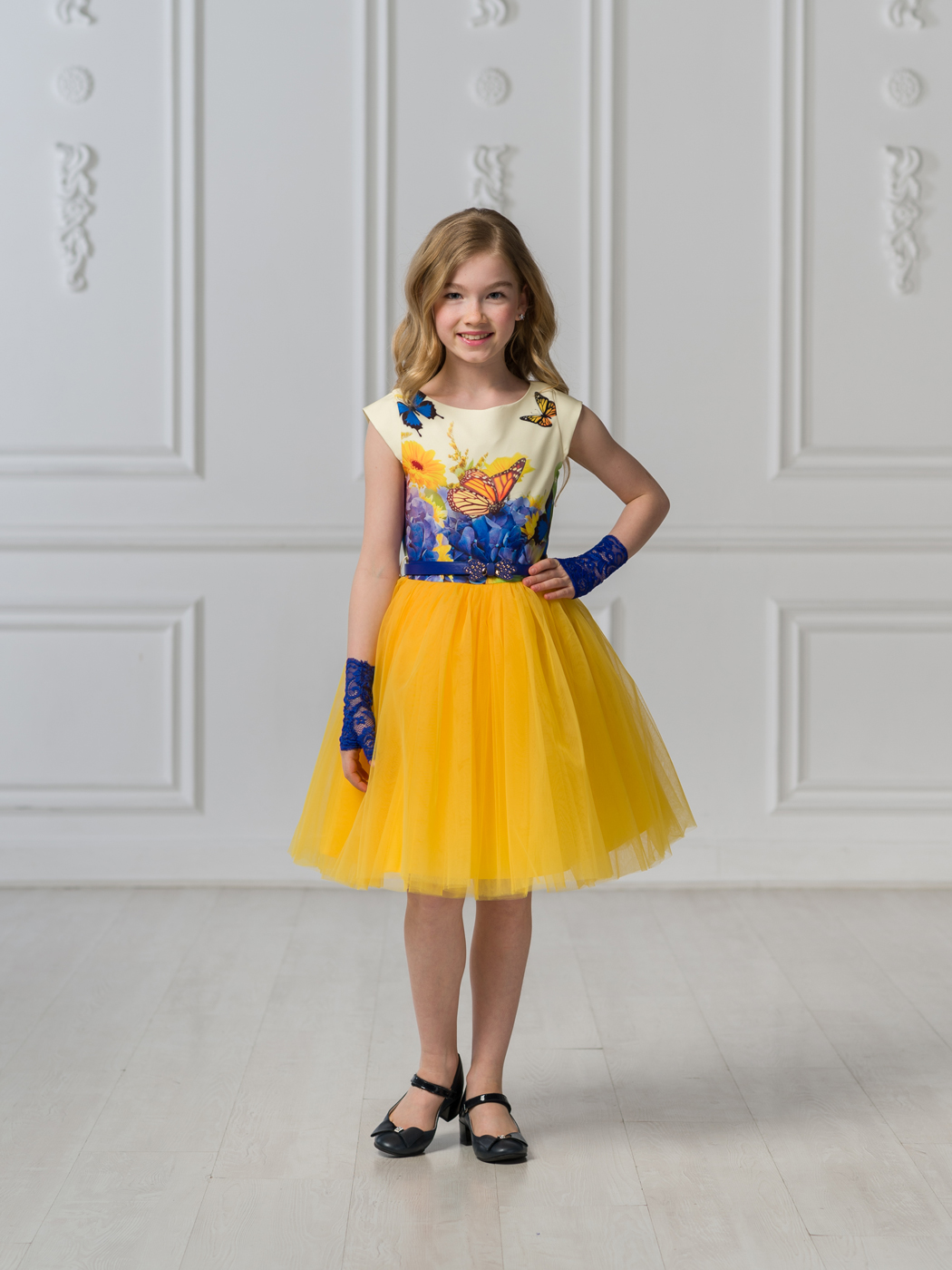 Фото товара Праздничное платье для девочки Принцесса Бабочек 01006002 от Красавушка